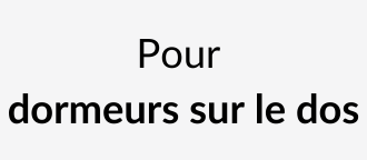 Matelas Futon pour dormeurs sur le dos
