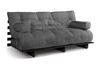 Canapé lit 180x200 - Slim Basic Black - Pascall Futon Gris