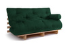 Canapé lit 160x200 - Slim Comfort Classic - Pascall Futon Vert Boutellie
