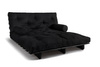 Canapé lit 160x200 - Slim Basic Black - Pascall Futon Noir