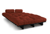 Canapé lit 140x200 - Slim Exclusive Black - Pascall Futon Brique