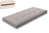 Matelas 90x200 naturel avec de la laine, coco et 2x latex - Futon Comfort Wool - Pascall Gris