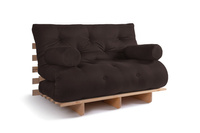 Canapé lit 120x200 - Slim Exclusive Classic - Pascall Futon Marron