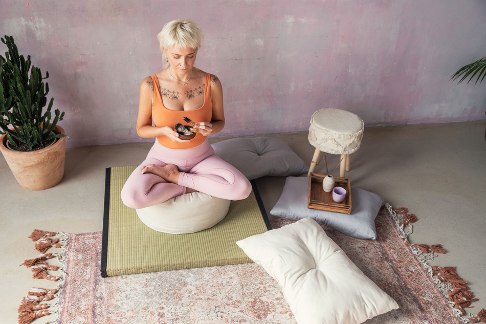 Coussin de méditation Zafu 25x50 - Pascall Gris