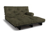 Canapé lit 160x200 - Slim Comfort Black - Pascall Futon Kaki
