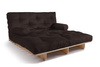 Canapé lit 140x200 - Slim Exclusive Classic - Pascall Futon Marron