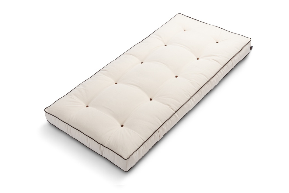 Matelas 90x200 naturel avec latex - Futon Medium Duo Latex - Pascall Kedro Ecru