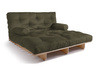 Canapé lit 140x200 - Slim Exclusive Classic - Pascall Futon Kaki
