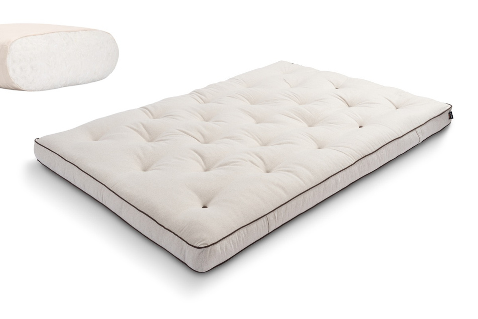 Matelas 140x200 naturel - Futon Slim Natural Kedro - Pascall Lin