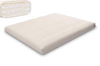 Matelas 160x200 naturel avec latex - Futon Comfort Trio Latex Wool - Pascall Ecru
