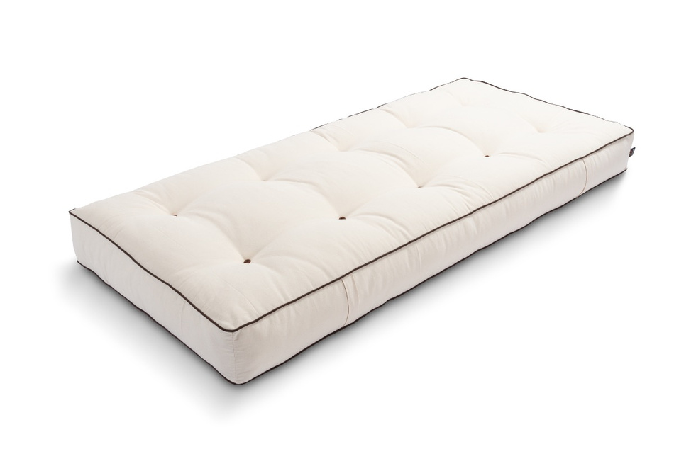 Matelas 90x200 naturel avec latex - Futon Comfort Trio Latex - Pascall Kedro Ecru