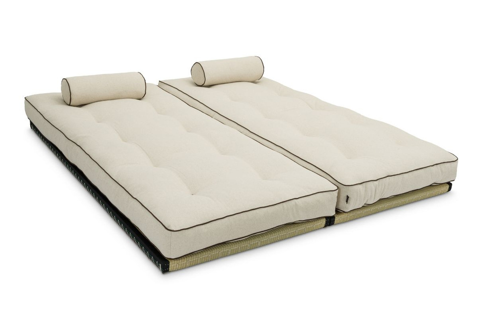 Canape d’angle Tatami Medium Latex Kedro 80x200 - Pascall Futon Lin
