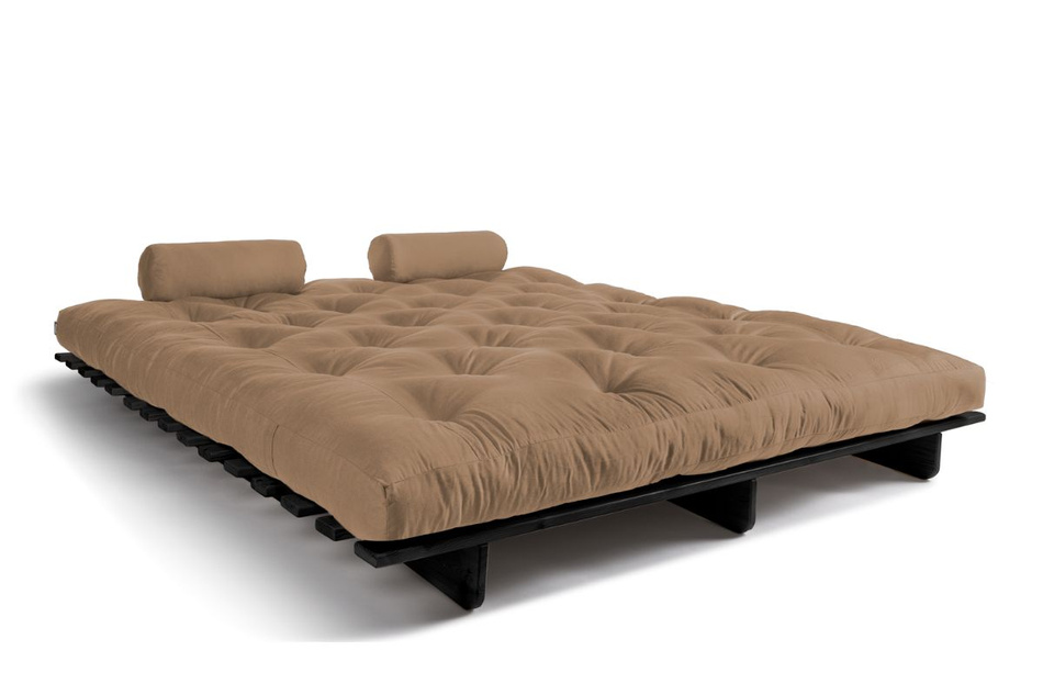 Canapé lit 180x200 - Slim Exclusive Black - Pascall Futon Beige