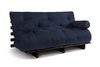 Canapé lit 160x200 - Slim Comfort Black - Pascall Futon Blue Marine
