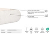 Matelas 140x200 naturel - Futon Slim Natural - Pascall Kaki
