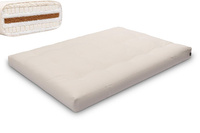 Matelas 140x200 naturel avec de la laine, coco et 2x latex - Futon Comfort Wool - Pascall Ecru