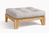 Repose-pieds Sakura - Pascall Futon Gris Clair