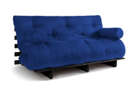 Canapé lit 160x200 - Slim Basic Black - Pascall Futon Bleu