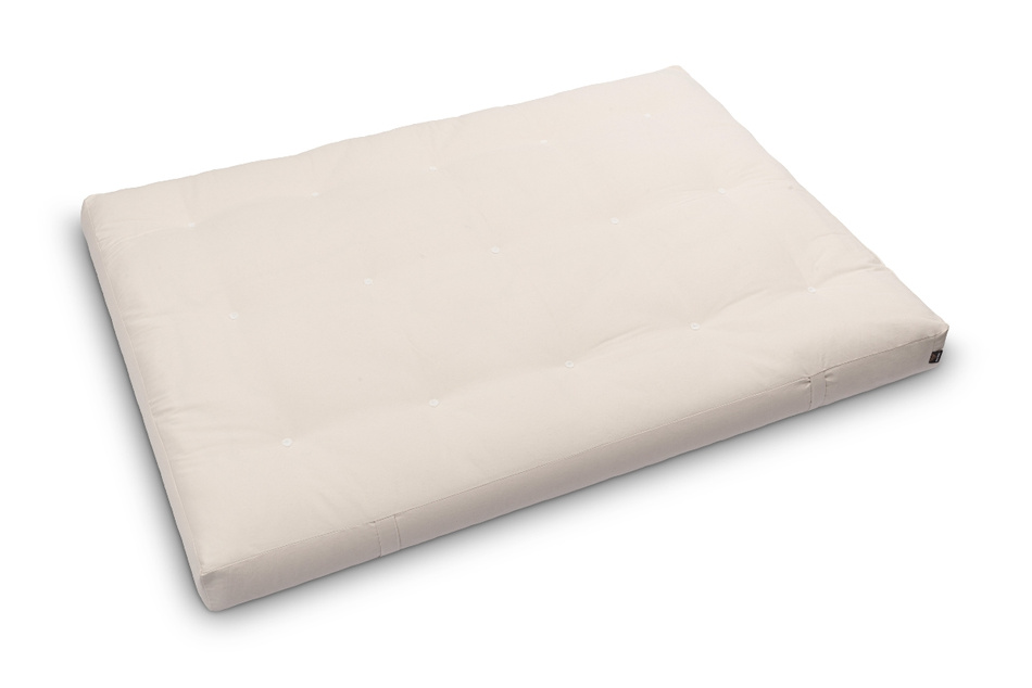 Matelas 140x200 naturel avec coco - Futon Medium Coco - Pascall Ecru