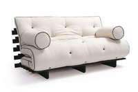 Canapé lit 180x200 - Slim Basic Kedro Black - Pascall Futon Lin