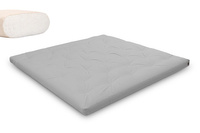 Matelas 200x200 naturel - Futon Slim Natural - Pascall Gris Clair