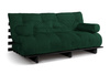 Canapé lit 180x200 - Slim Exclusive Black - Pascall Futon Vert Bouteille