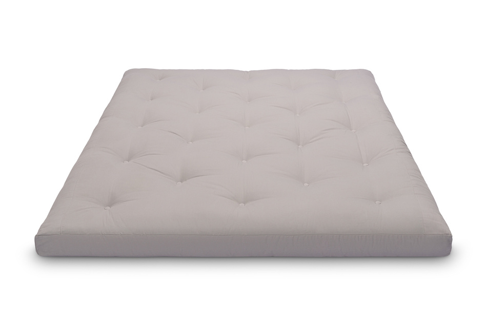 Matelas 160x200 naturel avec latex - Futon Slim Latex - Pascall Gris