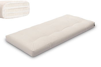 Matelas 90x200 naturel avec latex - Futon Comfort Trio Latex - Pascall Ecru