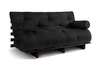 Canapé lit 160x200 - Slim Basic Black - Pascall Futon Noir