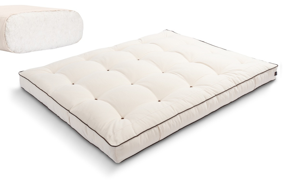 Matelas 160x200 naturel - Futon Medium Natural Kedro - Pascall Ecru