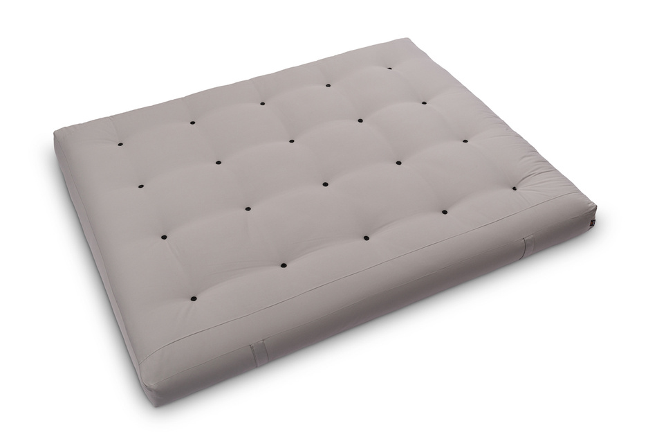 Matelas 160x200 naturel avec latex - Futon Medium Latex - Pascall Gris