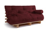 Canapé lit 160x200 - Slim Exclusive Classic - Pascall Futon Bordeaux