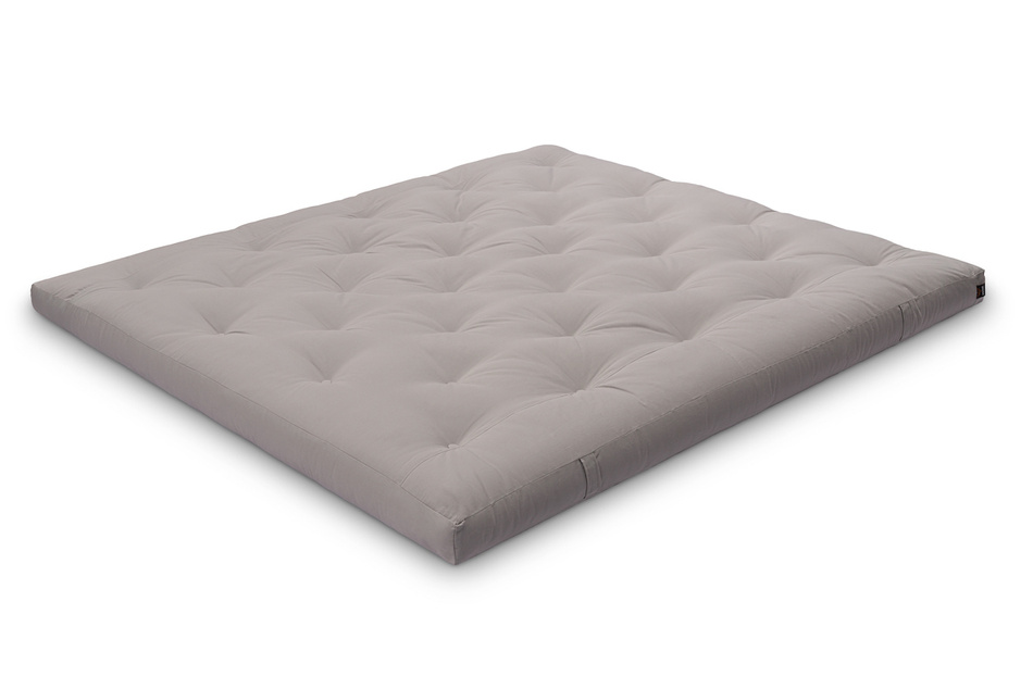 Matelas 180x200 naturel - Futon Slim Natural - Pascall Gris