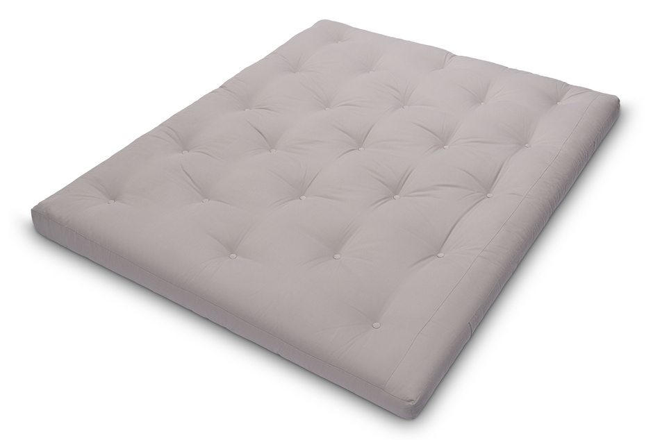 Matelas 160x200 naturel avec latex - Futon Slim Duo Latex - Pascall Gris