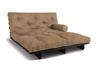 Canapé lit 160x200 - Slim Comfort Black - Pascall Futon Beige