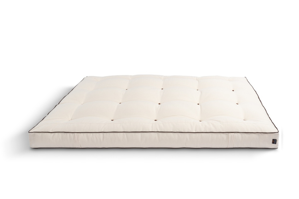 Matelas 200x200 naturel avec latex - Futon Medium Latex - Pascall Kedro Ecru