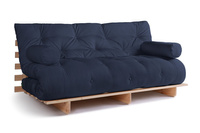 Canapé lit 180x200 - Slim Basic Classic - Pascall Futon Blue Marine