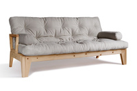 Canapé lit 200 cm - Sakura - Pascall Futon Gris Clair