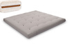 Matelas 200x200 naturel avec de la laine, coco et 2x latex - Futon Comfort Wool - Pascall Gris
