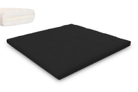 Matelas 200x200 naturel avec latex - Futon Slim Latex - Pascall Noir