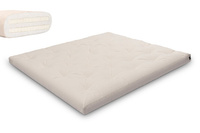 Matelas 180x200 naturel avec latex - Futon Slim Duo Latex - Pascall Ecru