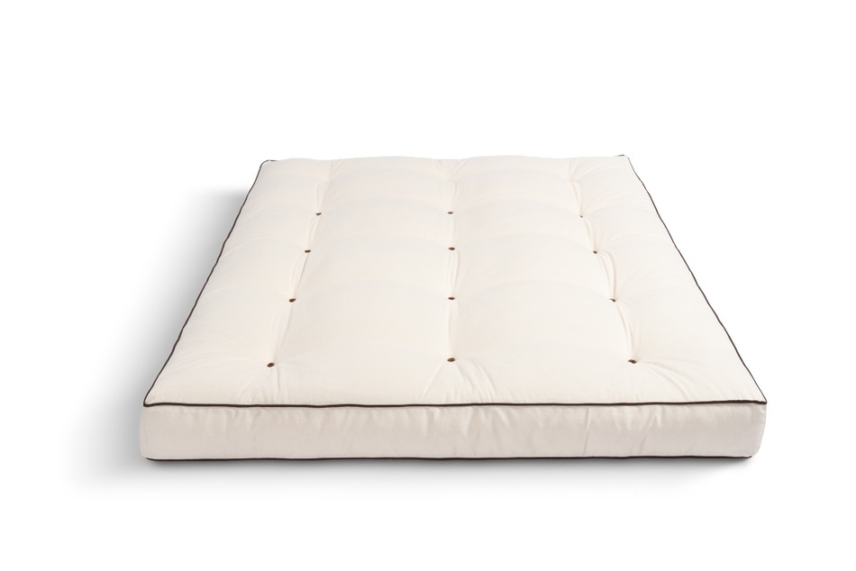 Matelas 140x200 naturel avec latex - Futon Medium Latex - Pascall Kedro Ecru