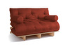 Canapé lit 140x200 - Slim Exclusive Classic - Pascall Futon Brique