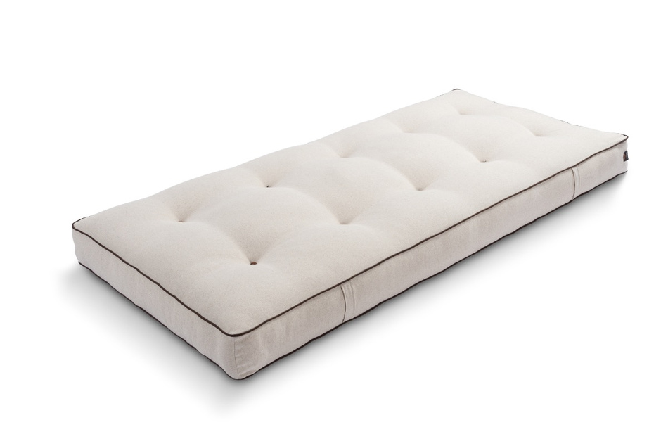 Matelas 90x200 naturel avec latex - Futon Medium Duo Latex - Pascall Kedro Lin