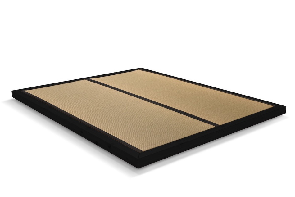 Lit en bois 90x200 - Zen Black Tatami - Pascall