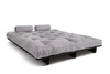 Canapé lit 160x200 - Slim Exclusive Black - Pascall Futon Gris Clair