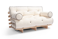 Canapé lit 120x200 - Slim Comfort Kedro Classic - Pascall Futon Ecru