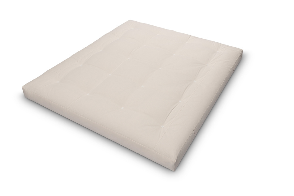 Matelas 180x200 naturel avec latex et 2x coco- Futon Comfort Relax Hard - Pascall Ecru