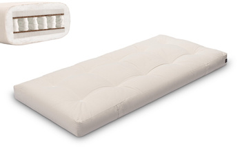 Matelas 90x200 naturel - Futon Hybrid Pocket H4 - Pascall Ecru