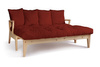 Canapé lit 200 cm - Sakura - Pascall Futon Brique
